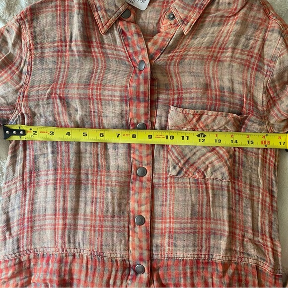 Free People lightweight plaid shirt, XS - Picture 4 of 4